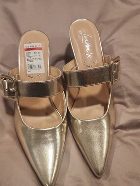 London Rag  Toe Buckle Mary Jane Mules